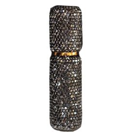 10ML Rhinestone Perfume Dispenser Bottle Bling Bling Small Empty Spray Bottle Travel Portable Toner Bottle,Black