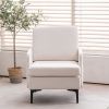 Lounge Chair, Comfy Single Sofa Accent Chair for Bedroom Living Room Guestroom, Beige