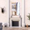 60"x36" Oversized Modern Rectangle Bathroom Mirror with Silver Frame Decorative Large Wall Mirrors for Bathroom Living Room Bedroom Vertical or Horizo