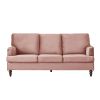 3 Seater Sofa Velvet Couches for Living Room, Sofas for Living Room Furniture Sets Chesterfield Sofa Loveseat Couch Chair for Living Room, Office (Pin