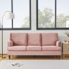 3 Seater Sofa Velvet Couches for Living Room, Sofas for Living Room Furniture Sets Chesterfield Sofa Loveseat Couch Chair for Living Room, Office (Pin