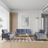 2 Seater Sofa Velvet Couches for Living Room, Sofas for Living Room Furniture Sets Chesterfield Sofa Loveseat Couch Chair for Living Room, Office (Gre