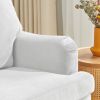 3 Seater Sofa Velvet Couches for Living Room, Sofas for Living Room Furniture Sets Chesterfield Sofa Loveseat Couch Chair for Living Room, Office (Whi