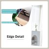 Fourth generation, silver aluminum frame full body mirror, dressing mirror, decorative mirror, suitable for bedrooms and living rooms 63 "*20.1