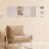Fourth generation, silver aluminum frame full body mirror, dressing mirror, decorative mirror, suitable for bedrooms and living rooms 52 "* 15.5"