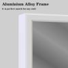 48"x32" Oversized Modern Rectangle Bathroom Mirror with White Frame Decorative Large Wall Mirrors for Bathroom Living Room Bedroom Vertical or Horizon