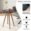 Modern Minimalism Black Faux Marble End&Side Table, Small Accent Coffee Table with Dark Gold Metal Legs, Hexagon Nightstand for Living Room,Bedroom, A