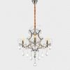 K9 Crystal Chandeliers Lighting 4 Lights Crystal Ceiling Lamp Home Decoration Silver
