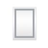 20x28 Inch LED Lighted Bathroom Mirror with 3 Colors Light, Wall Mounted Bathroom Vanity Mirror with Touch Button, Anti-Fog Dimmable Bathroom Mirror (
