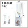 Fourth generation, silver aluminum frame full body mirror, dressing mirror, decorative mirror, suitable for bedrooms and living rooms 52 "* 15.5"