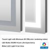 20x28 Inch LED Lighted Bathroom Mirror with 3 Colors Light, Wall Mounted Bathroom Vanity Mirror with Touch Button, Anti-Fog Dimmable Bathroom Mirror (