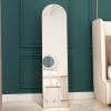 The 1st generation aluminum alloy metal frame arched wall mirror, bathroom makeup mirror, bedroom porch, decorative mirror, clothing store,large mirro