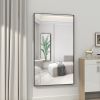 60"x40" Oversized Modern Rectangle Bathroom Mirror with Black Frame Decorative Large Wall Mirrors for Bathroom Living Room Bedroom Vertical or Horizon