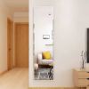 Fourth generation, silver aluminum frame full body mirror, dressing mirror, decorative mirror, suitable for bedrooms and living rooms 52 "* 15.5"