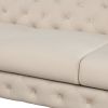 40.5" Velvet Upholstered Accent Sofa,Modern Single Sofa Chair with Button Tufted Back,Modern Single Couch for Living Room,Bedroom,or Small Space,Beige
