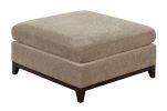 Camel Chenille Fabric Modular Sectional 6pc Set Living Room Furniture Corner Sectional Couch 3x Corner Wedge 2x Armless Chairs and 1x Ottoman Tufted B