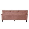 3 Seater Sofa Velvet Couches for Living Room, Sofas for Living Room Furniture Sets Chesterfield Sofa Loveseat Couch Chair for Living Room, Office (Pin