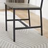Dining Table Set, Barstool Dining Table with 2 Benches 2 Back Chairs, Industrial Dining Table for Kitchen Breakfast Table, Living Room, Party Room, Ru