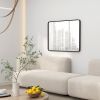30 x 22 Inch Wall Mirror, Aluminum Frame Rectangular Wall Mirrors Decorative Mirror, 5-Layer Float Technology Mirror for Home Decor, Bathroom, Corner