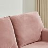 3 Seater Sofa Velvet Couches for Living Room, Sofas for Living Room Furniture Sets Chesterfield Sofa Loveseat Couch Chair for Living Room, Office (Pin