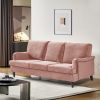 3 Seater Sofa Velvet Couches for Living Room, Sofas for Living Room Furniture Sets Chesterfield Sofa Loveseat Couch Chair for Living Room, Office (Pin