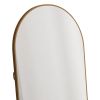 The 1st generation aluminum alloy metal frame arched wall mirror, bathroom makeup mirror, bedroom porch, decorative mirror, clothing store,large mirro