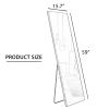 The 3rd generation aluminum alloy metal frame wall mounted full body mirror, bathroom makeup mirror, bedroom entrance, decorative mirror, quality upgr