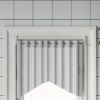 Curtain Rails 2 Pcs White and Silver 23.6"-41.3" Aluminum