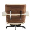 Living Room Lounge Chair Arm Chair Swivel Single Sofa Seat With Ottoman Genuine Leather Standard Version