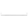Curtain Rails 2 Pcs White and Silver 23.6"-41.3" Aluminum