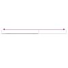 Curtain Rails 2 Pcs White and Silver 23.6"-41.3" Aluminum
